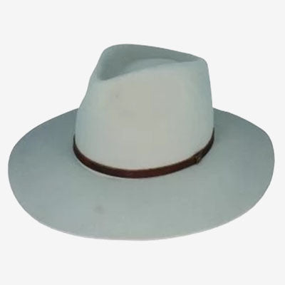 Dot & Co. Will Wool Felt Tear Drop Fedora oat