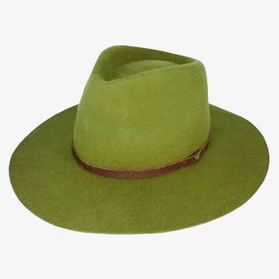 Dot & Co. Will Wool Felt Tear Drop Fedora sage