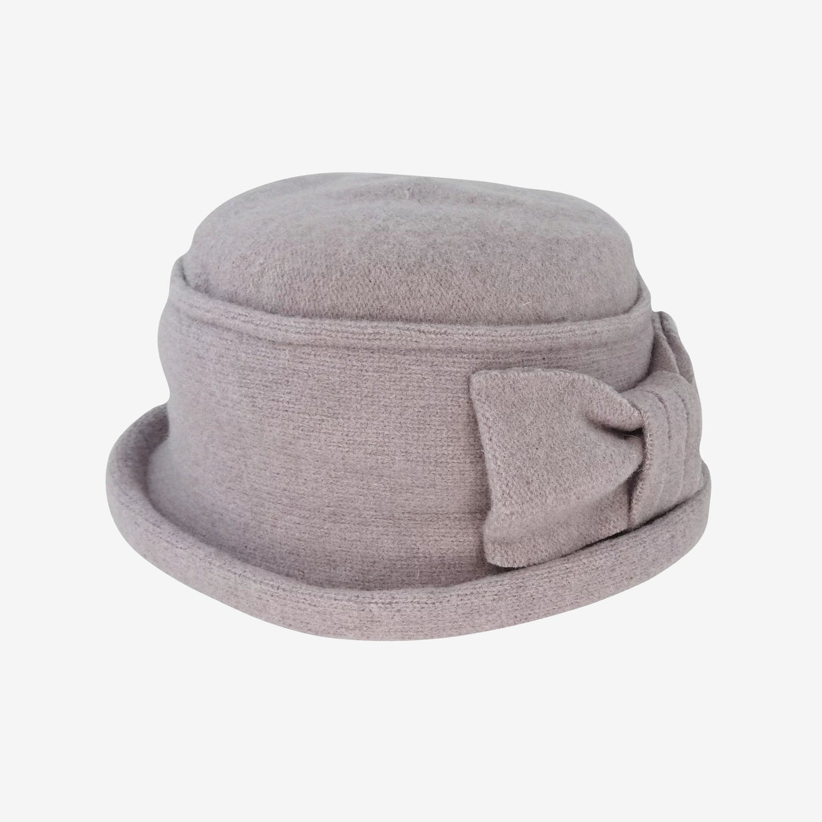 Dot & Co Wool Bow Hoop Brim Hat grey