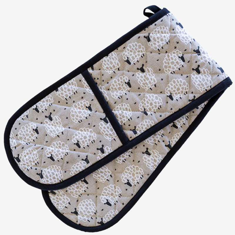 Double Oven Glove - Grey Sheep