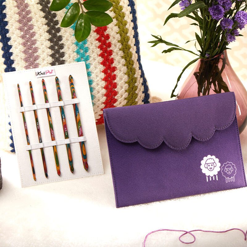 Knit Pro Symfonie Wood Double Ended Crochet Hook Set