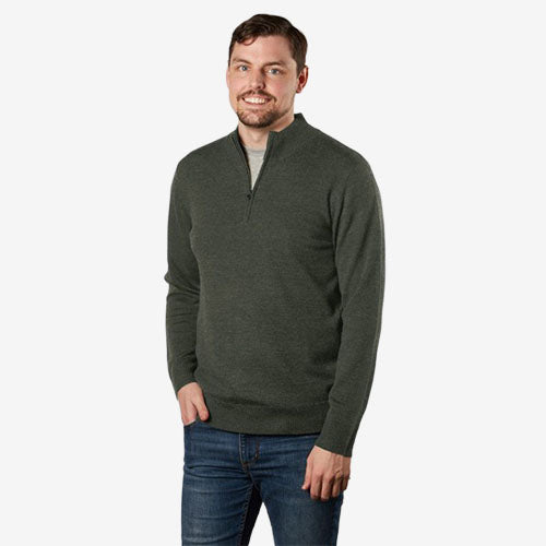 Fields Men's 1/4 Zip Pullover forest