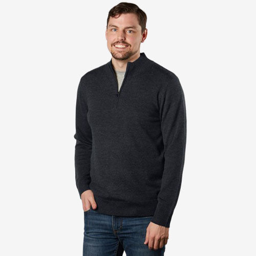 Fields Men's 1/4 Zip Pullover navy
