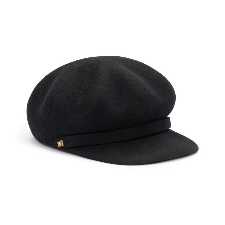 Avenel Gianna Wool Felt Cap black