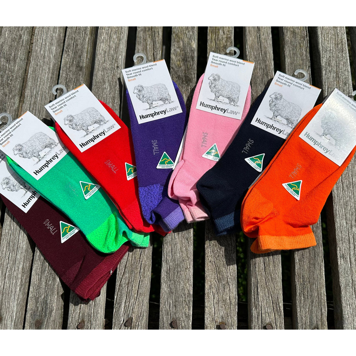 Humphrey Law Fine Merino Ankle Socks