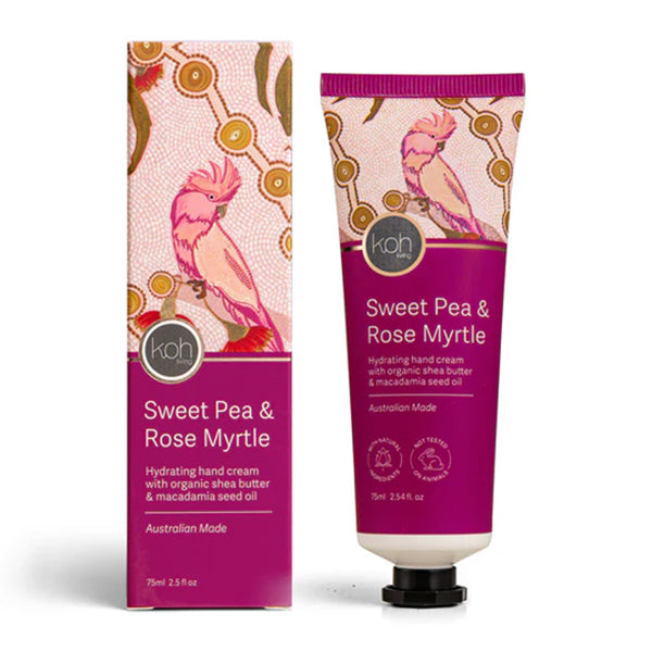 Koh Living Hydrating Hand Cream Sweet Pea & Rose Myrtle