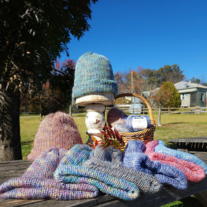 Handmade Songbird Double Layer Beanie