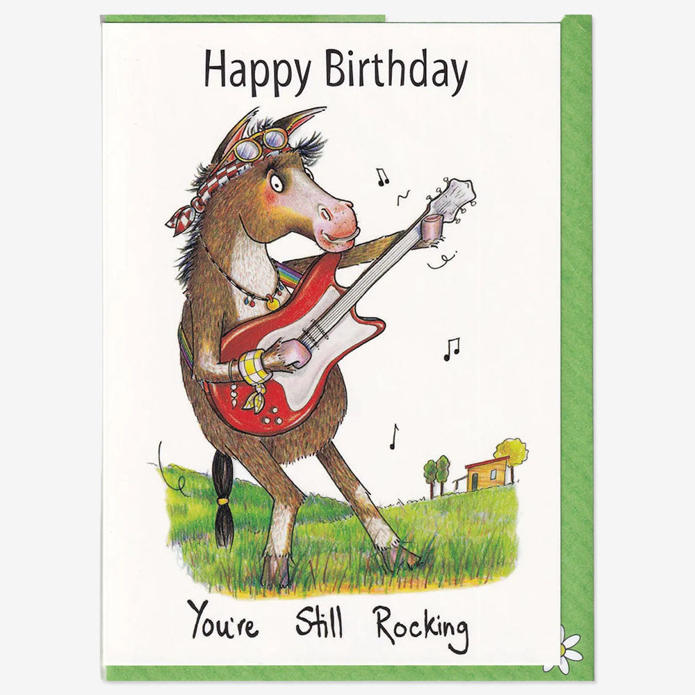 Happy Birthday Still Rocking Greeting Card