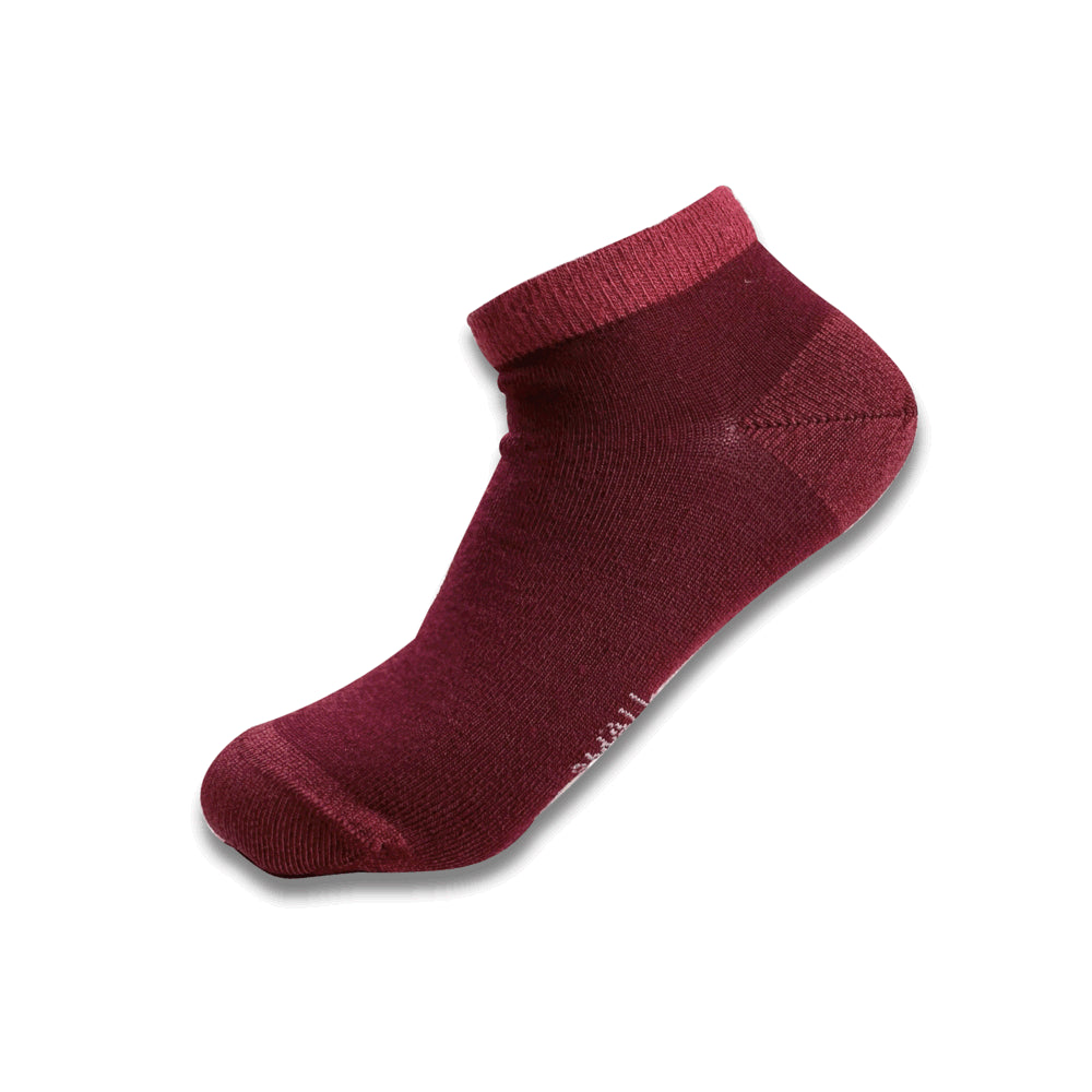 Humphrey Law Fine Merino Ankle Sock burgundy