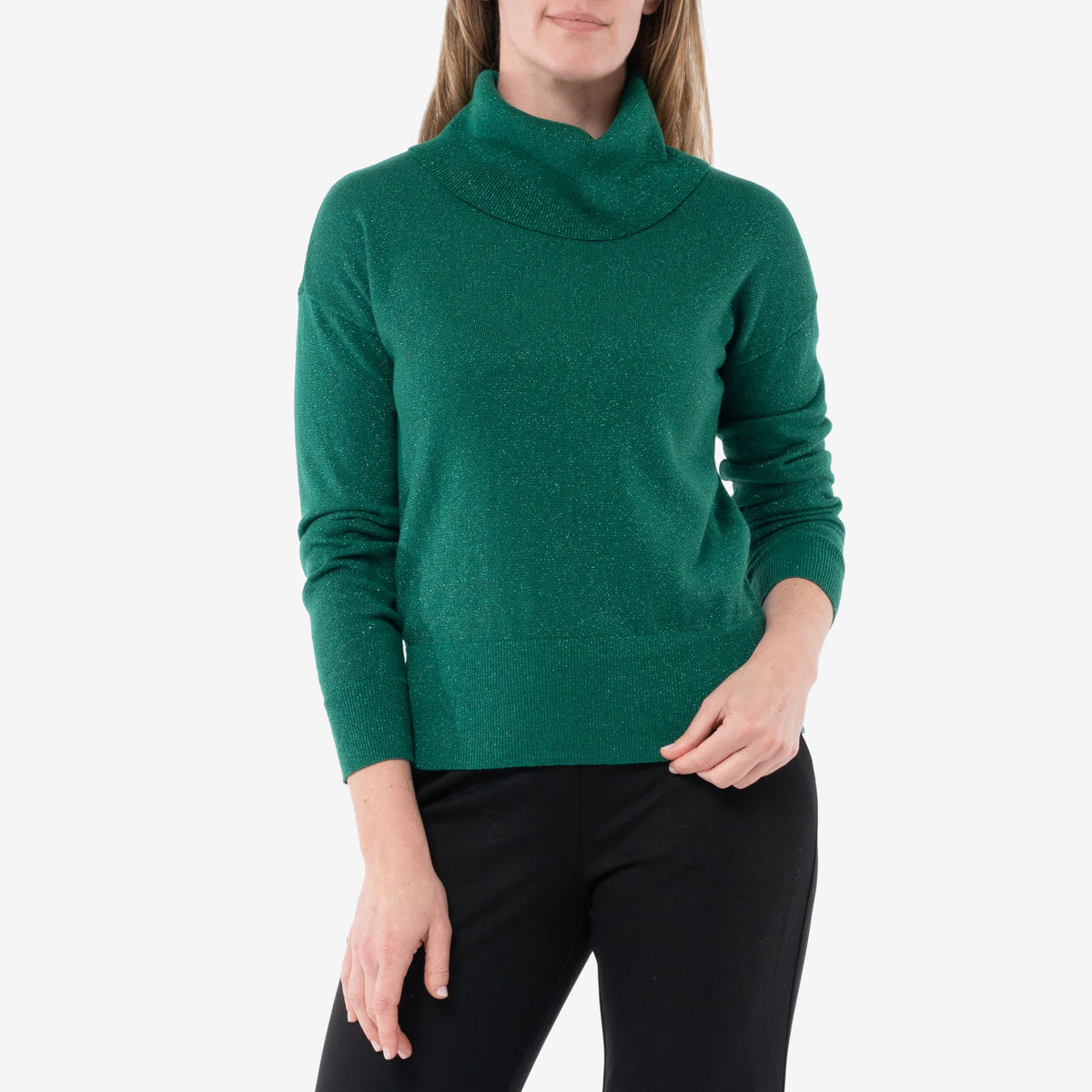 Jump Cowl Neck Pullover hunter