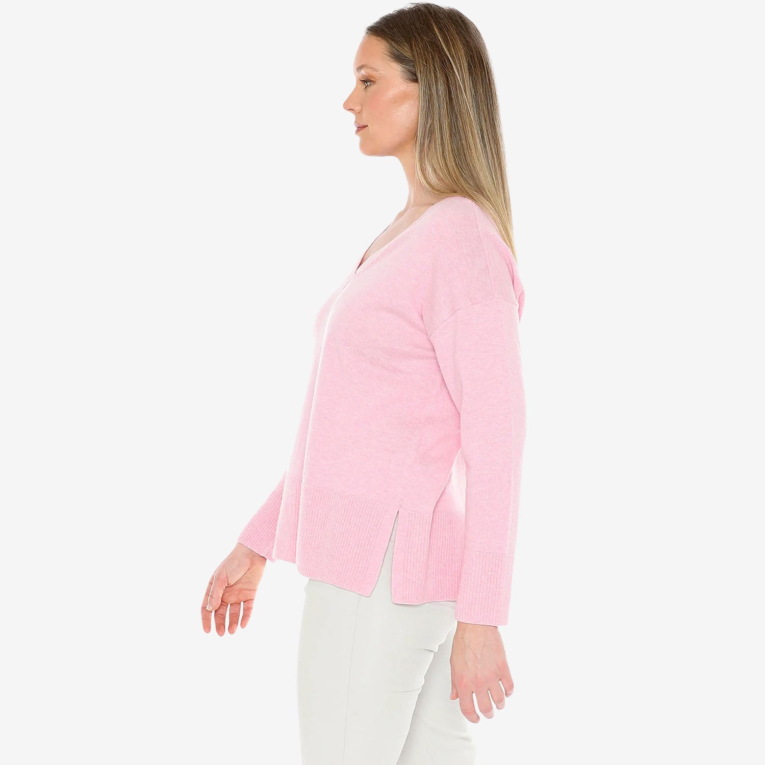 Jump V-Neck Pullover sherbet