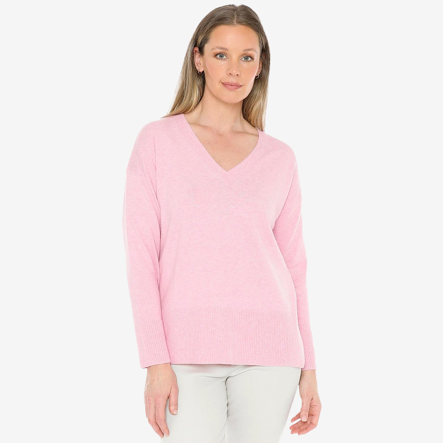 Jump V-Neck Pullover sherbet