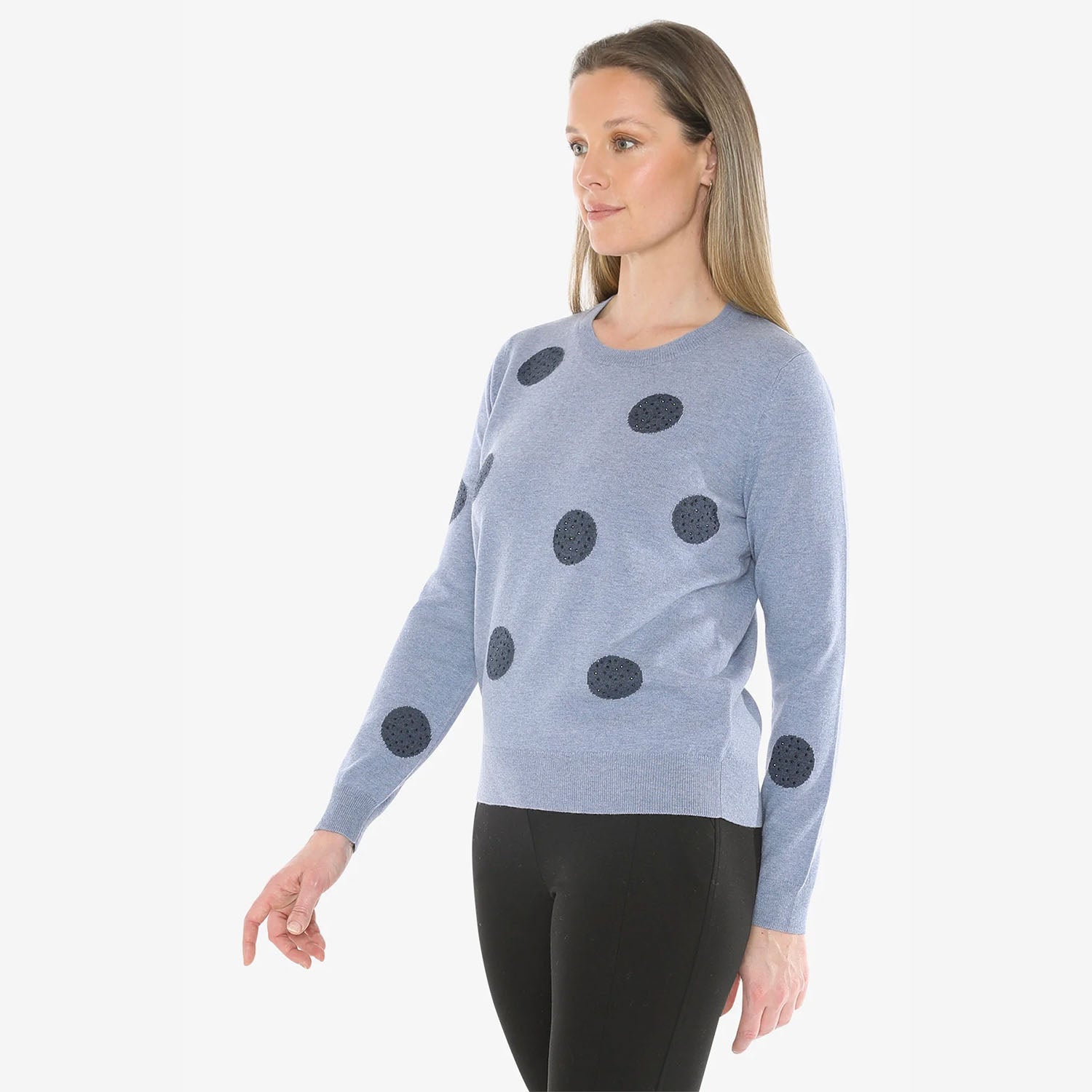 Jump Diamante Spot Pullover