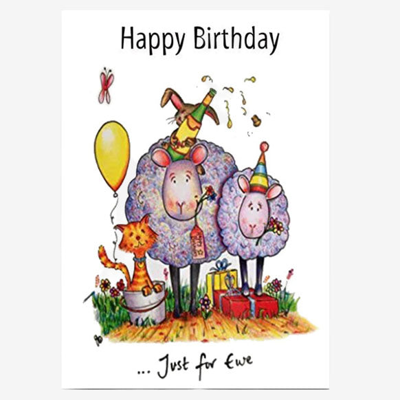 Just for Ewe Birthday Card