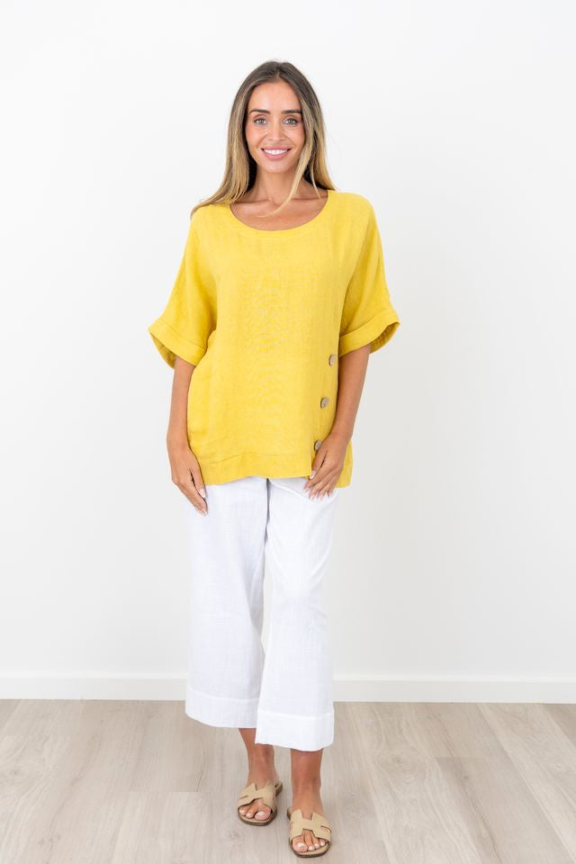 Maglia Justine Linen Top