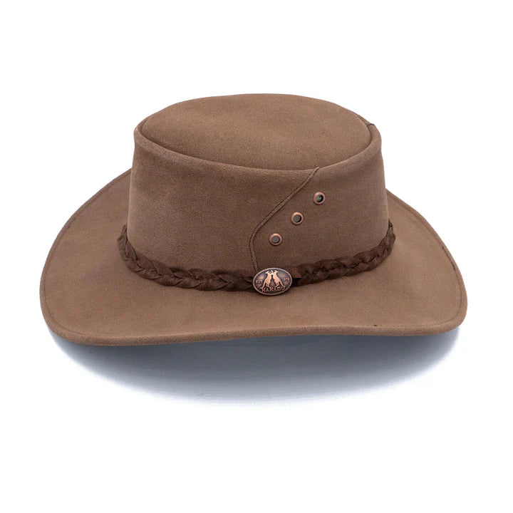 Kakadu Alice Leather Hat brown
