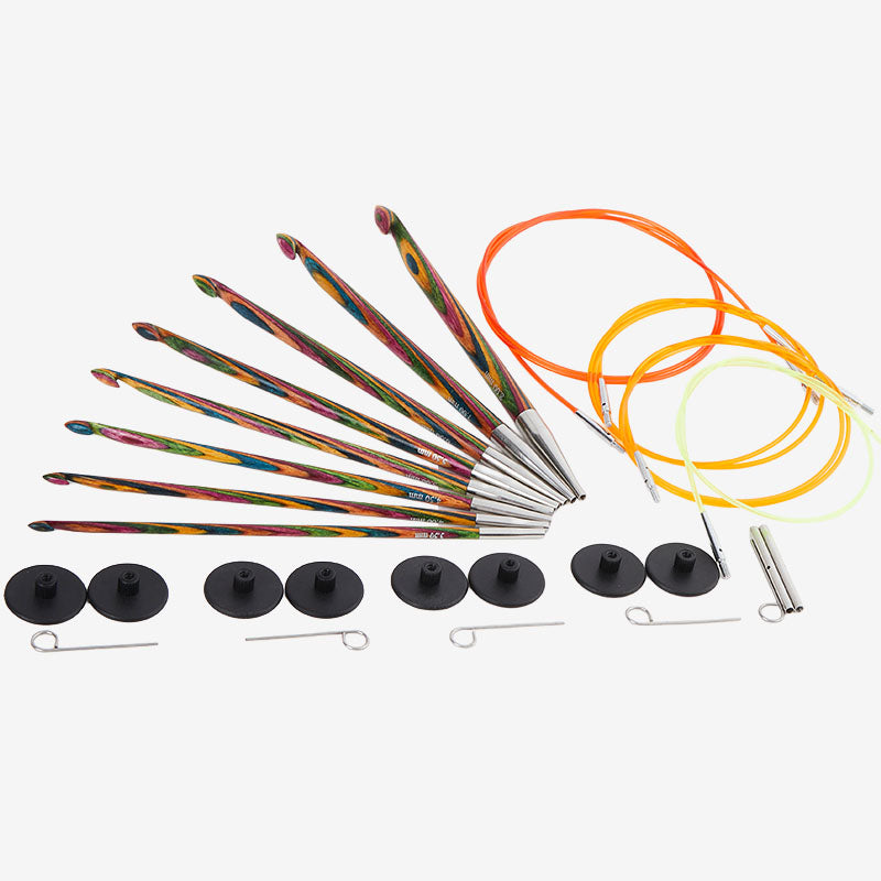 KnitPro Sym Interchangeable Afghan/Tunisian Crochet Hook Set