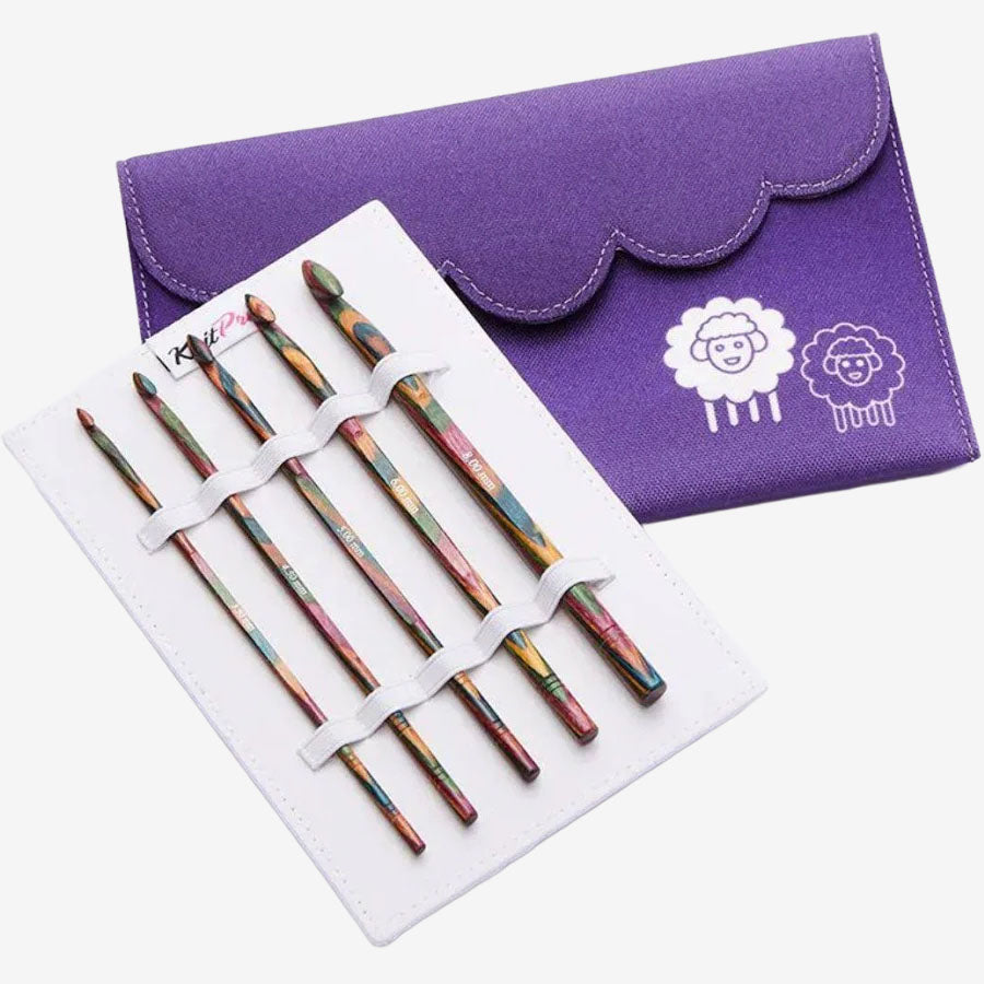 Knit Pro Symfonie Wood Crochet Hook Set of 5