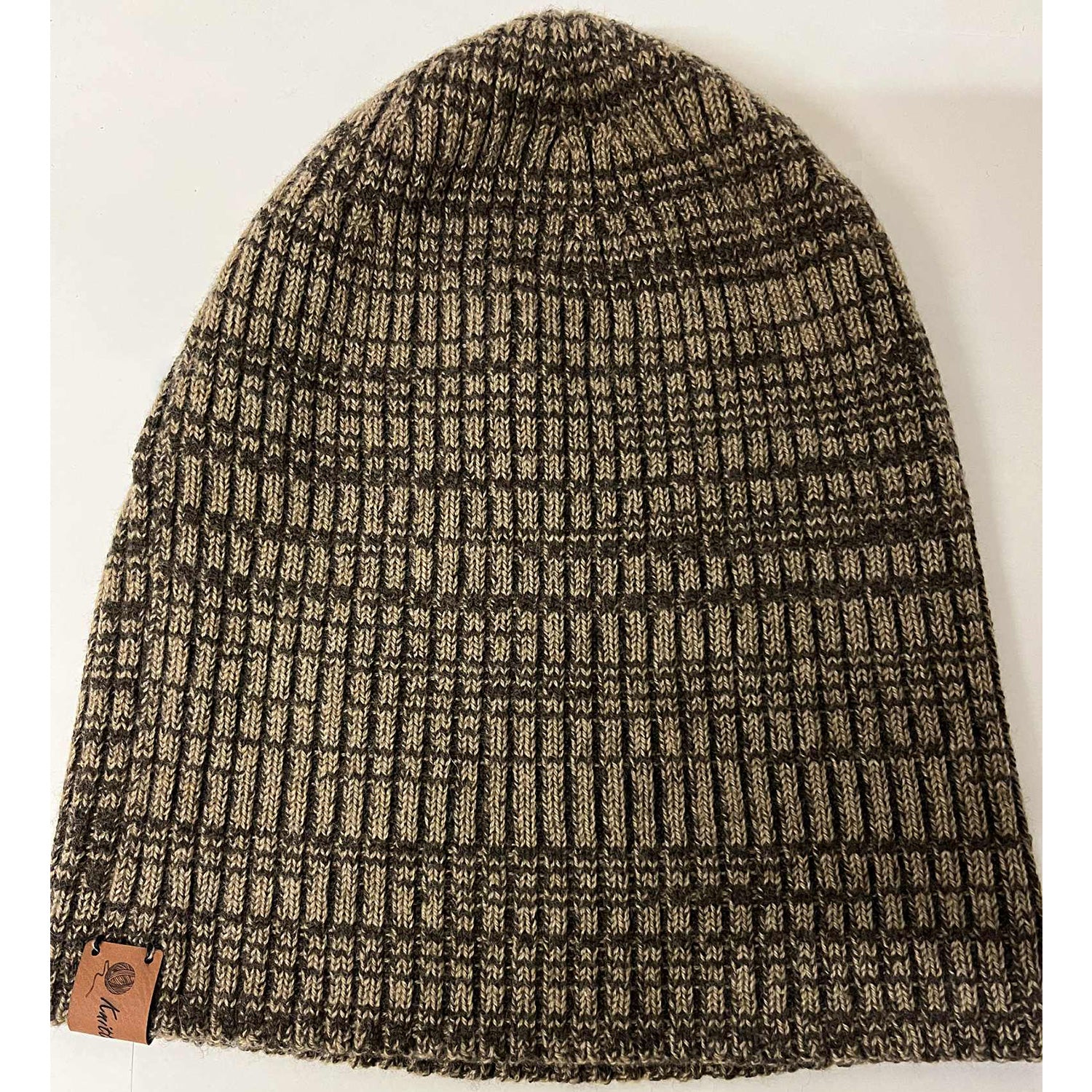 Knitted@Nundle Ribbed Melange Beanie