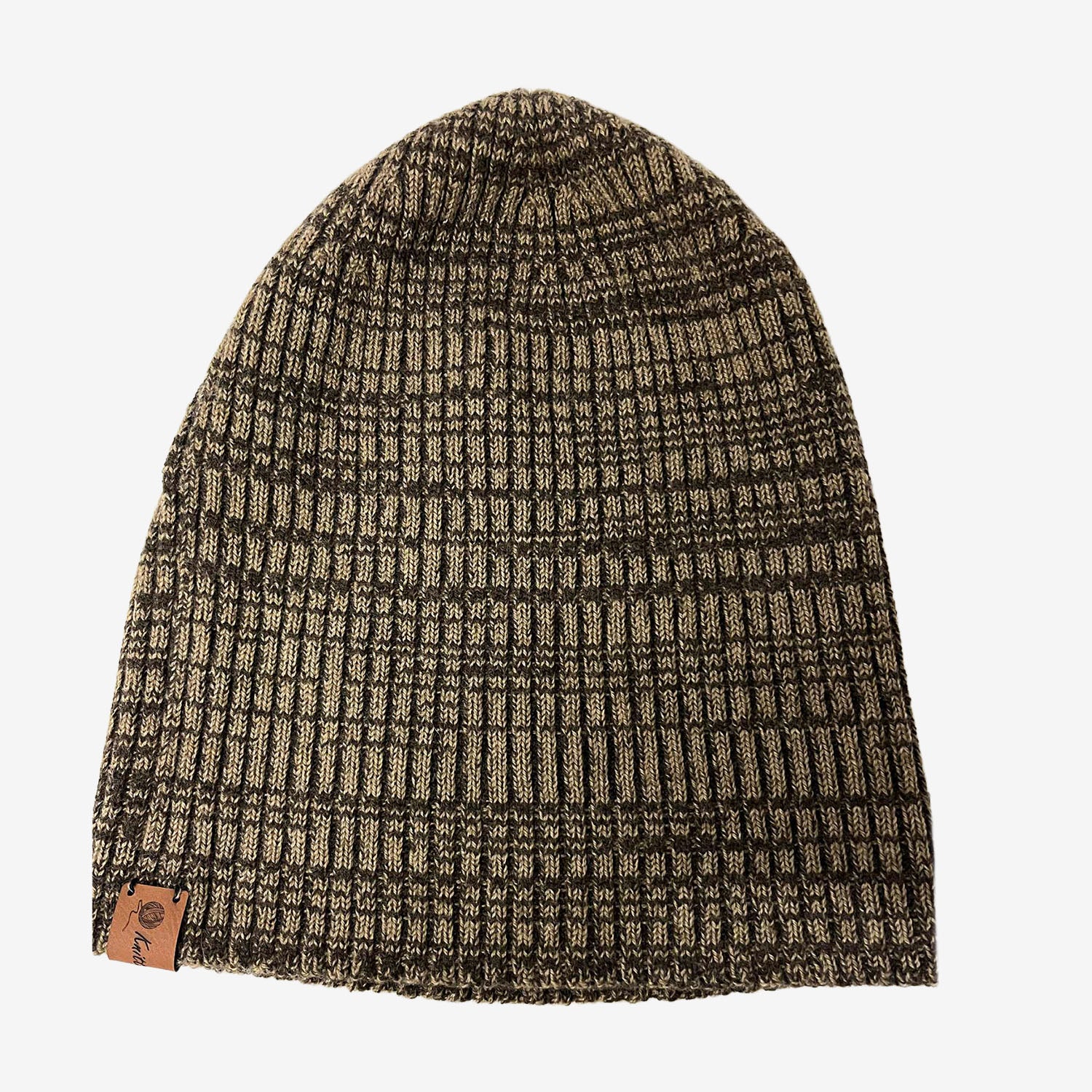 Knitted@Nundle Ribbed Melange Beanie
