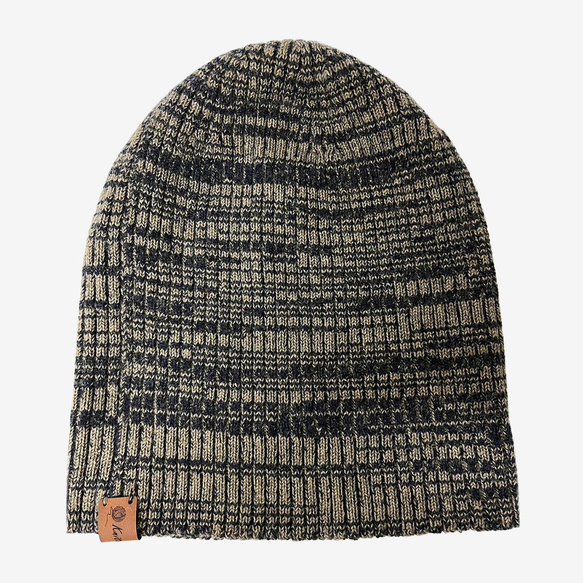 Knitted@Nundle Ribbed Melange Beanie