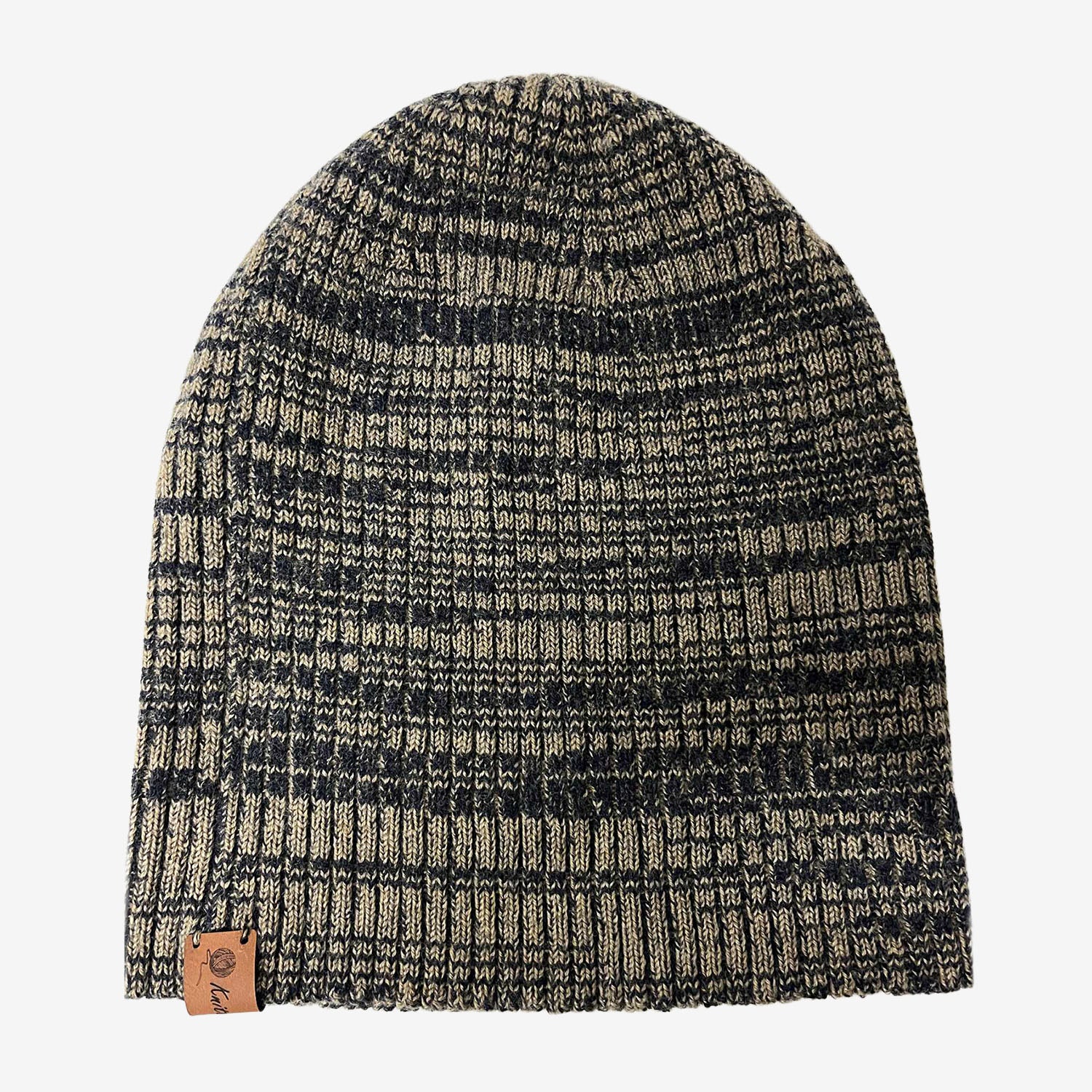 Knitted@Nundle Ribbed Melange Beanie