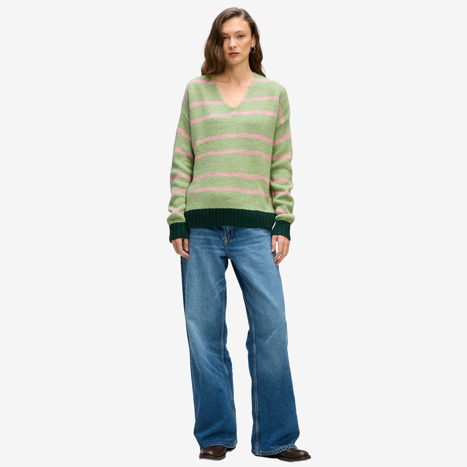 LD&Co. Cozy V-Neck forrest