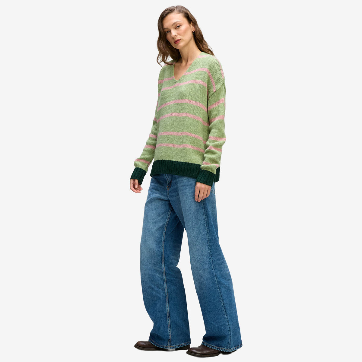 LD&Co. Cozy V-Neck forrest