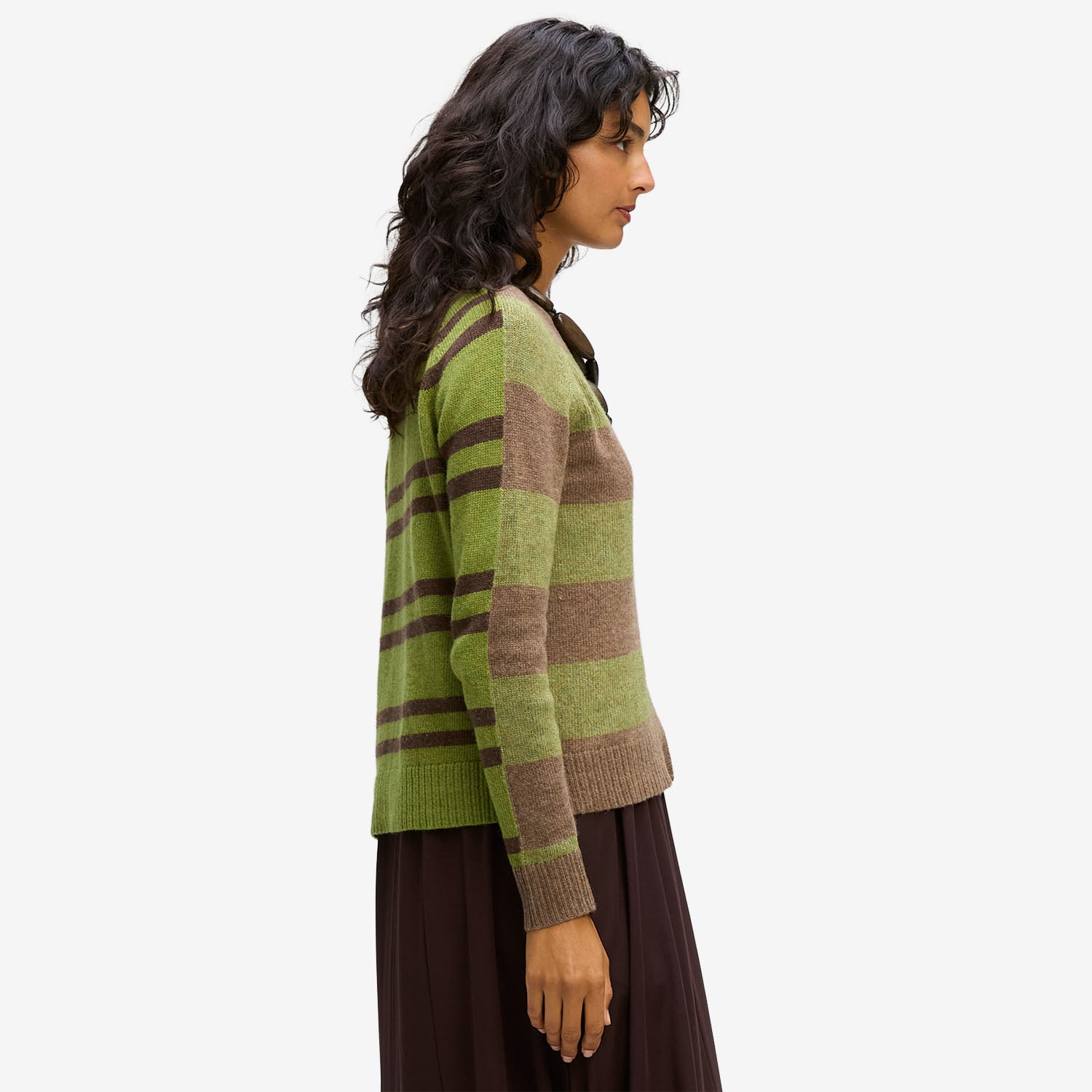 LD&Co. Groove Stripe Cardi cocoa