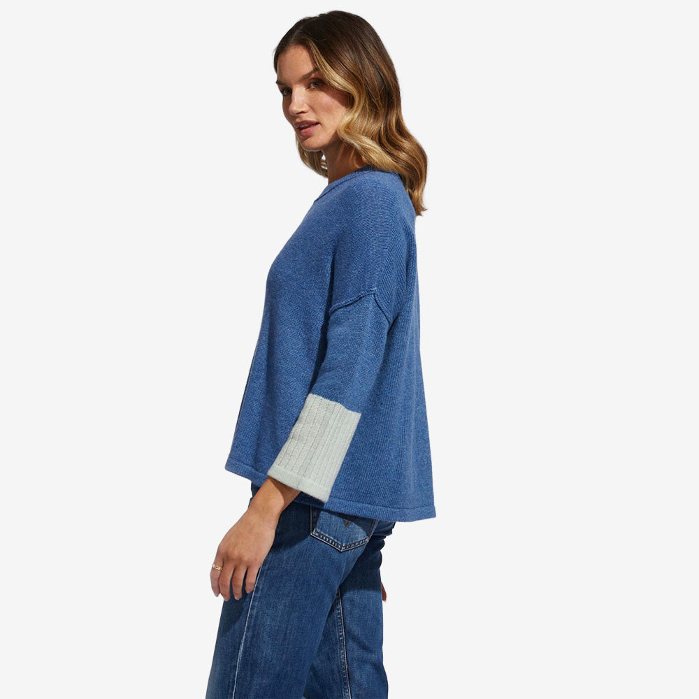 LD & Co Lace up Jumper chambray
