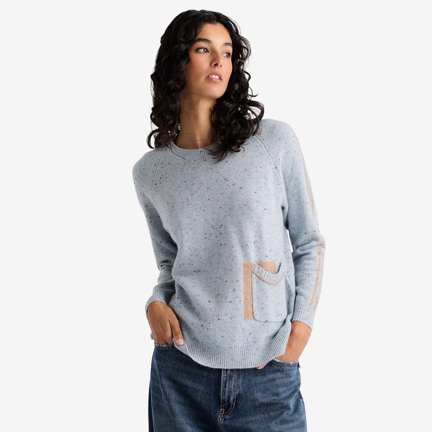 LD&Co. Pocket Detail Jumper Sky