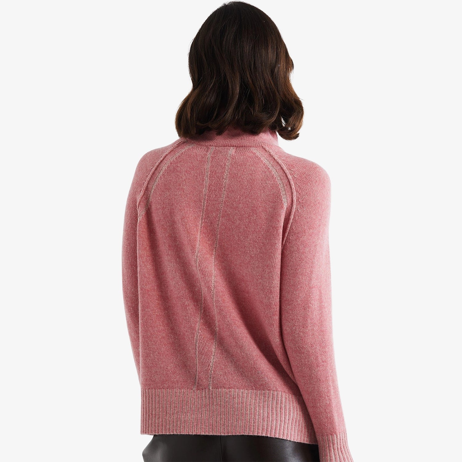 LD&Co. Two-Toned Zip Up blush