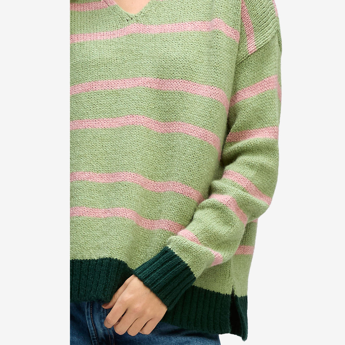 LD&Co. Cozy V-Neck forrest