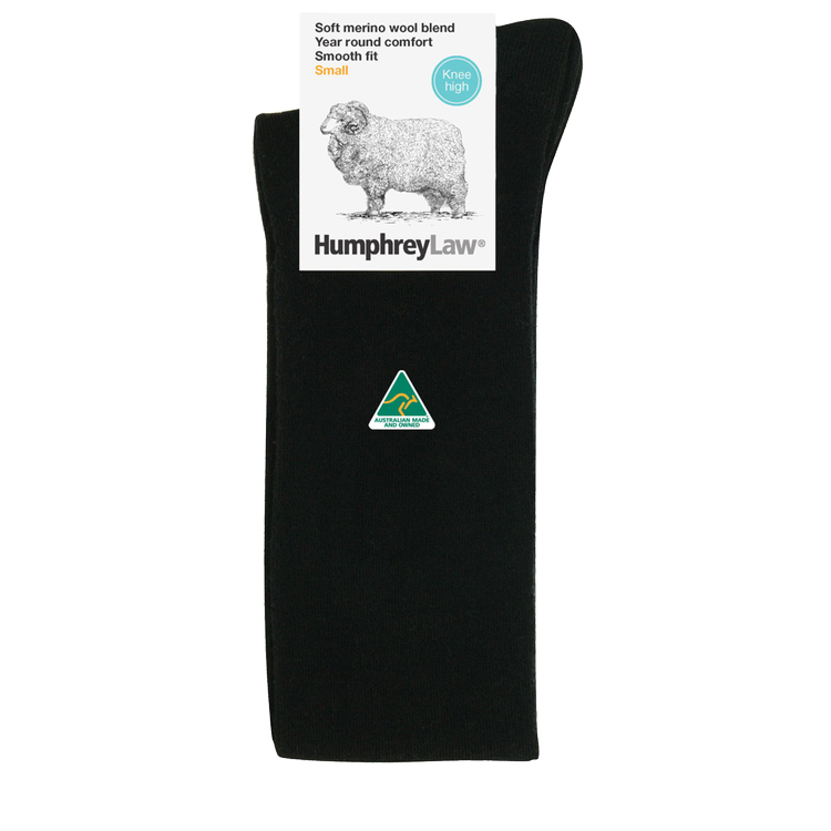 Humphrey Law ladies merino blend knee length Half-Hose sock