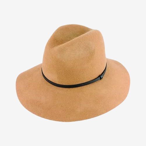 Maddison Avenue Wool Felt Fedora camel