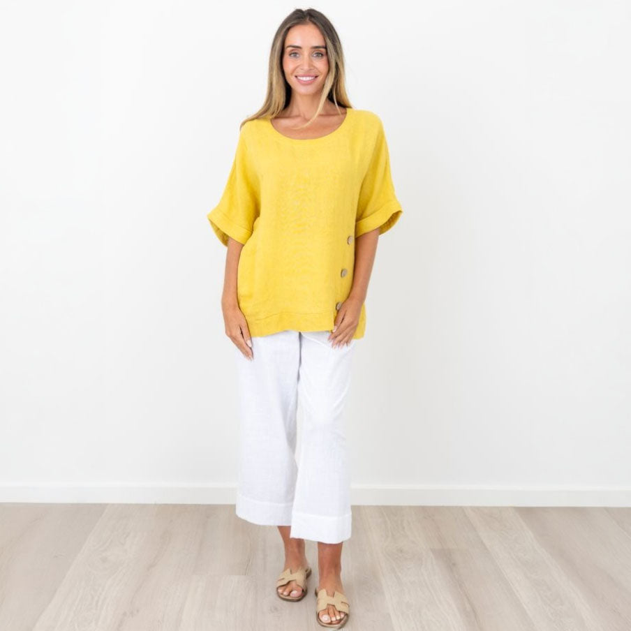 Maglia Justine Linen Top