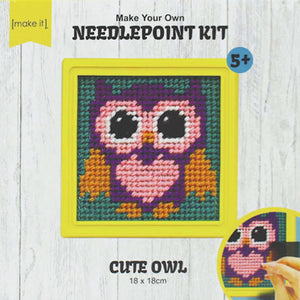 Make it Needlepoint Kit cute owl