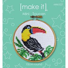 Make it Mini Cross Stitch Kit with Hoop