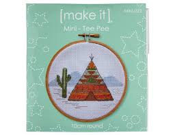 Make it Mini Cross Stitch Kit with Hoop