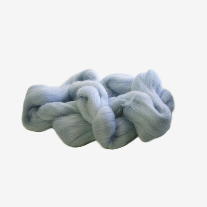 Australian Fine Coloured Merino Wool Top — Pale Blue