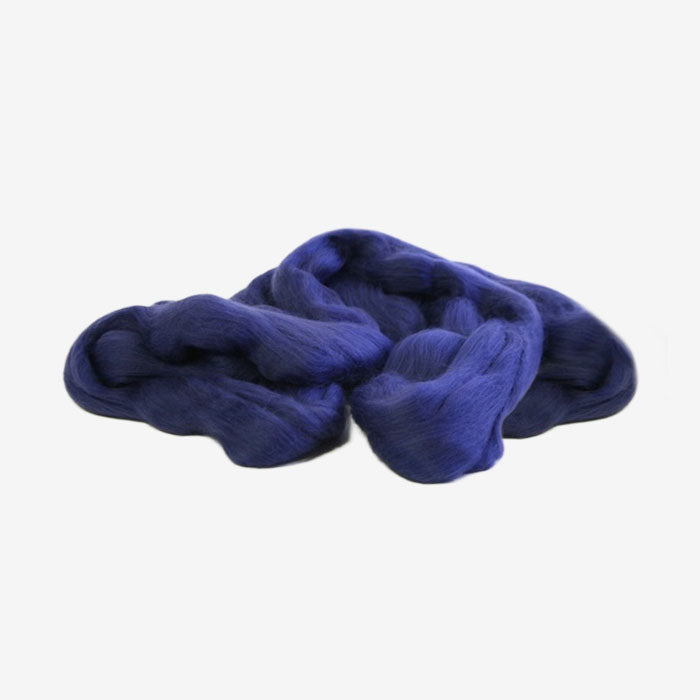 Australian Fine Coloured Merino Wool Top — Periwinkle