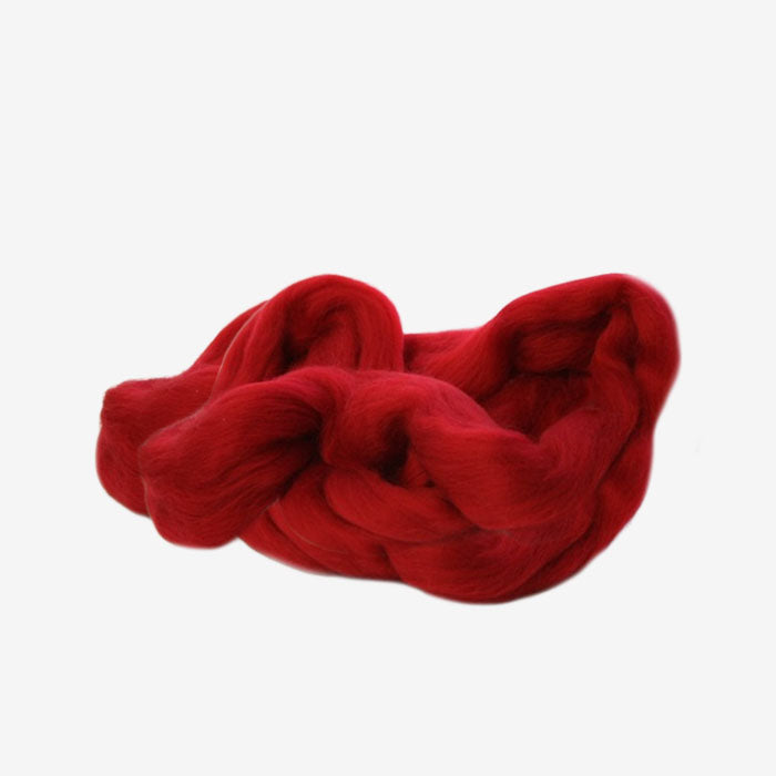 Merino Wool Top Dark Red