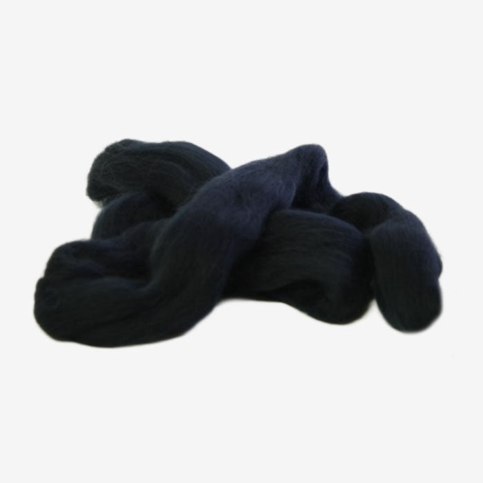 Australian Fine Coloured Merino Wool Top — Navy