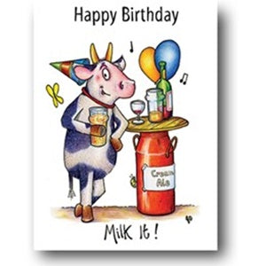 Greeting Card - Milk It
