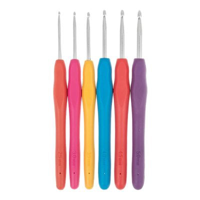 Milward Set of 6 Soft Grip Crochet Hooks
