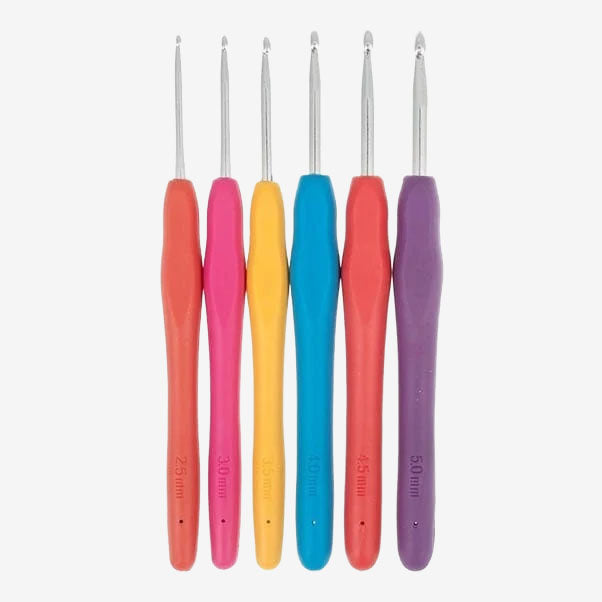 Milward Set of 6 Soft Grip Crochet Hooks