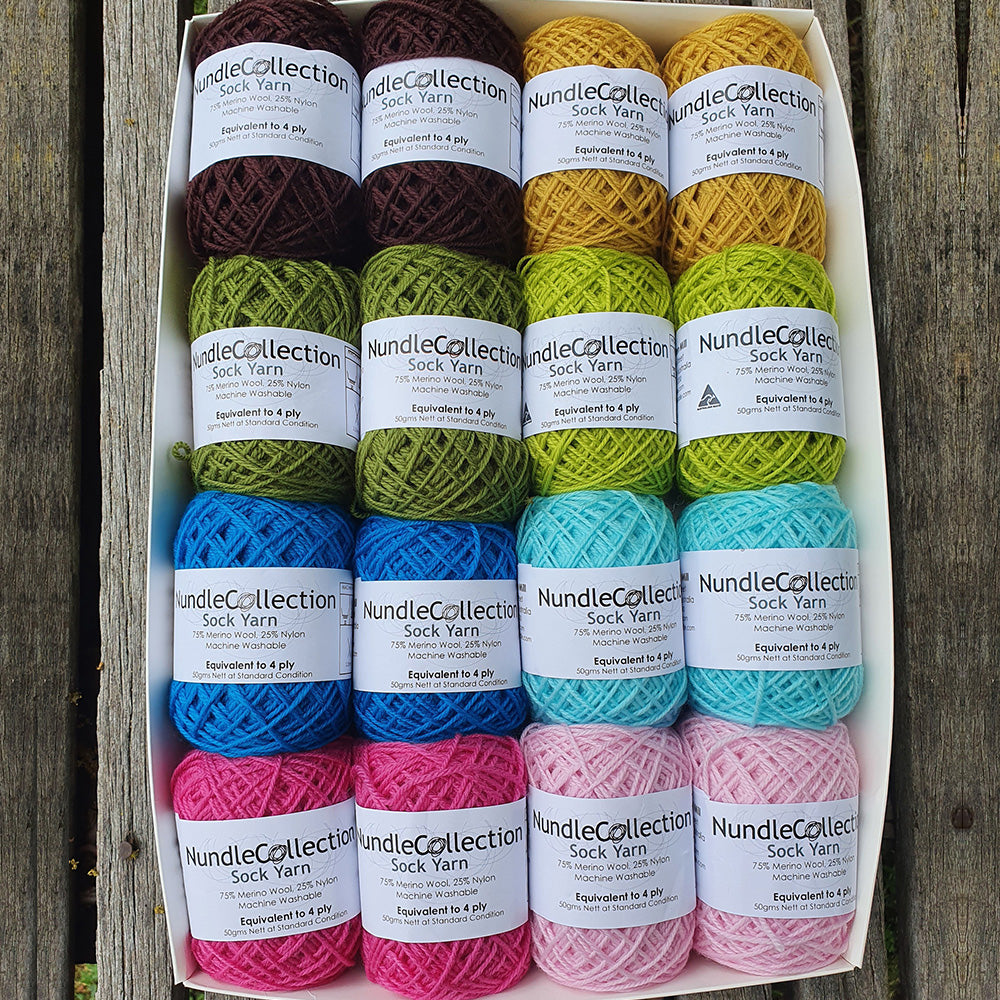 Nundle Woollen Mill Box of Sock Yarn