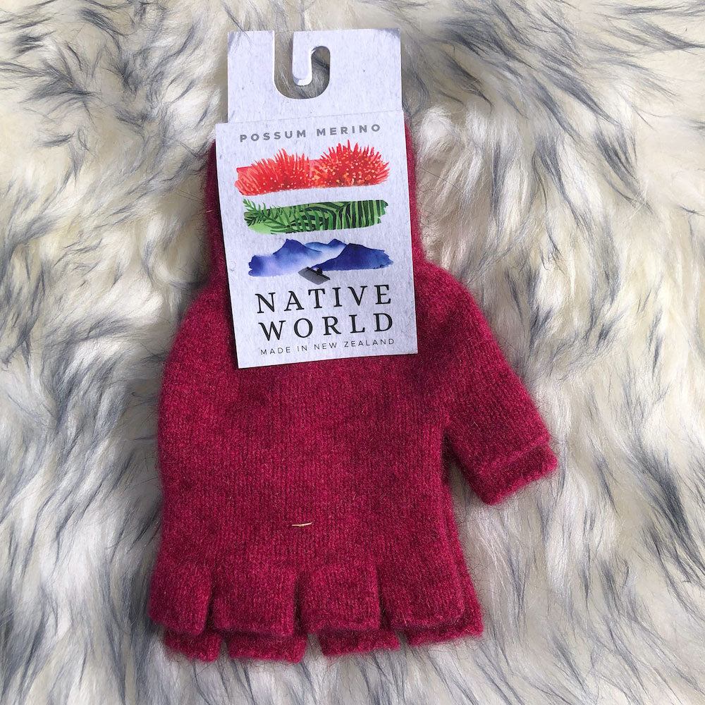 Native World Possum Blend Fingerless Gloves