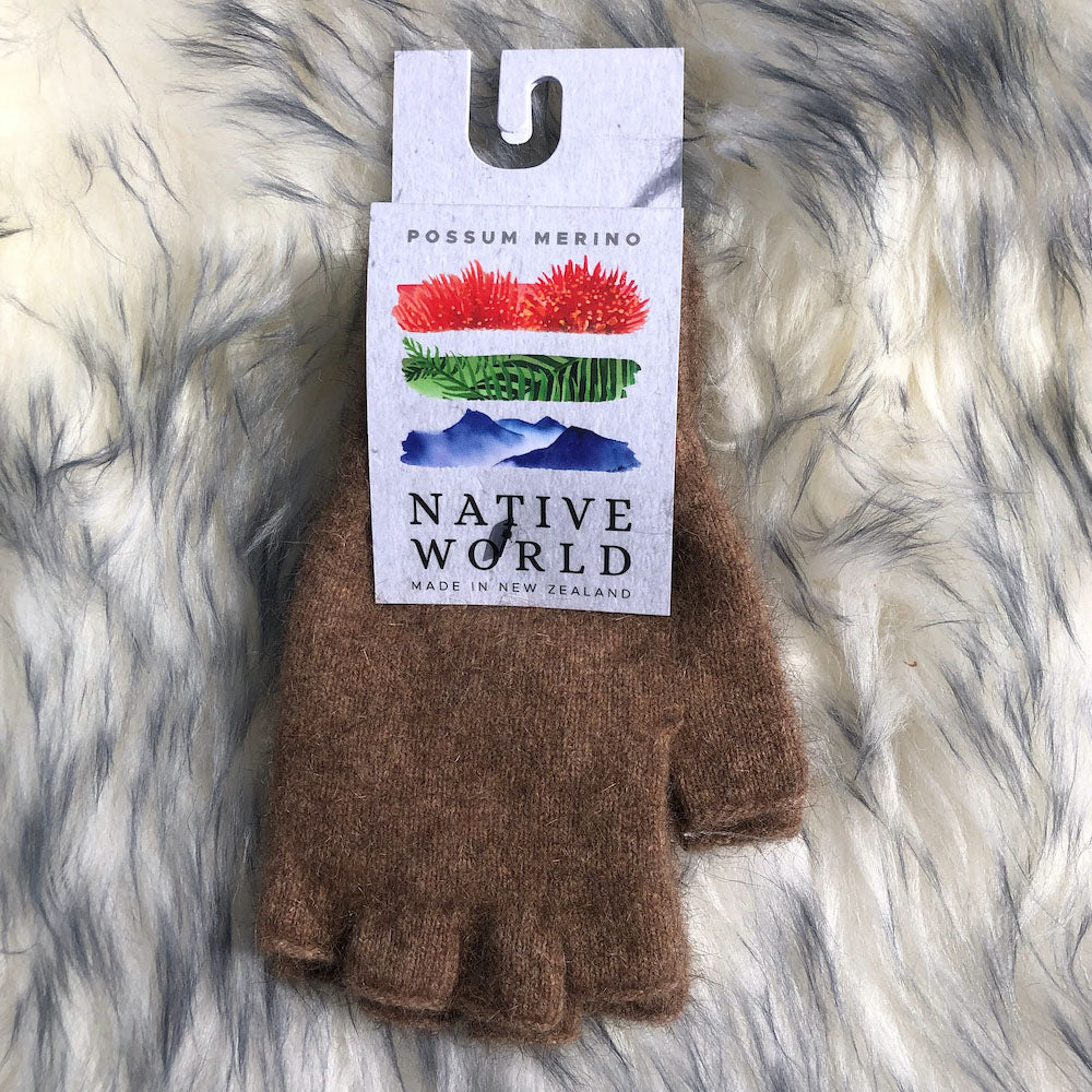 Native World Possum Blend Fingerless Gloves