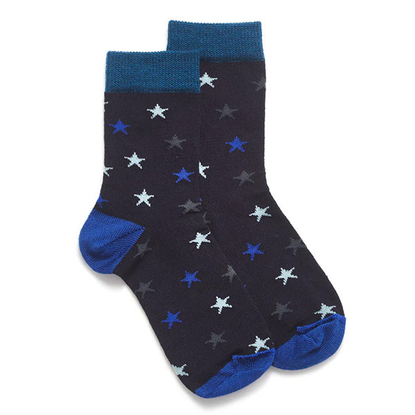 Norsewear Kids Star Socks mid blue